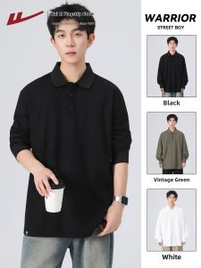 Warrior | New Autumn and Spring Loose Pure Color Collar Polo T-Shirt