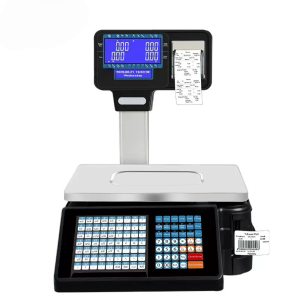 Soonpos POS Weighing Scale Printer Label Barcode POS Receipt Printing Scale 15kg 30kg Supermarket Weighing Scale Price Computing Cash Register High Precision