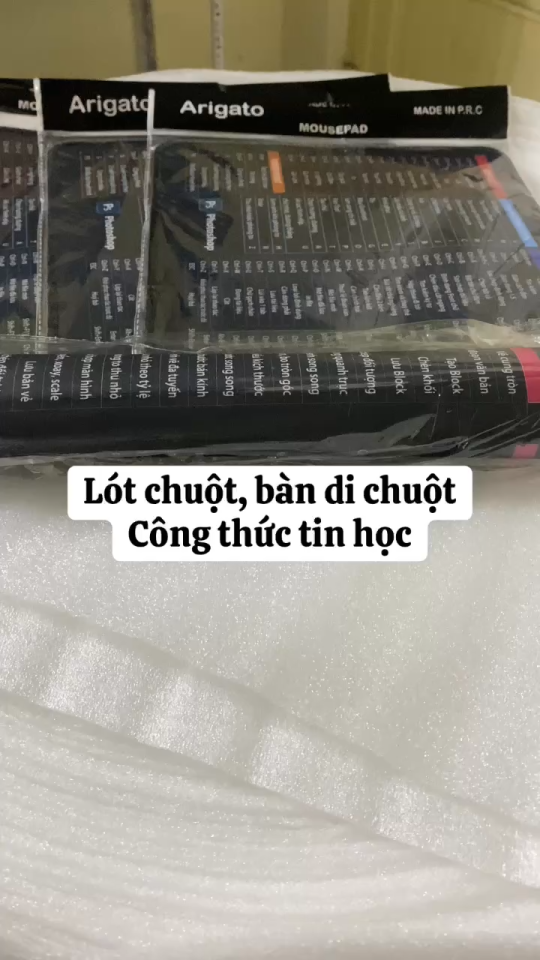 Lót chuột tấm lót chuột phím tắt cỡ 25x30cm bàn di công thức tin học