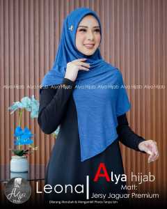 SEGITIGA INSTAN LEONA OVAL NONPET BAHAN JAGUARD PREMIUM BY ALYAHIJAB