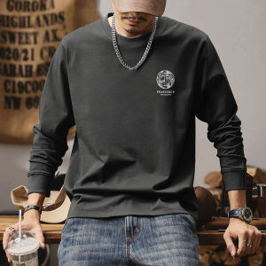 JIANMUJI | Heavyweight Cotton Long Sleeve T-Shirt