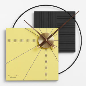 Modern Minimalist Large Size Living Room Wall Clock EMITDOOG Creative Nordic Style Metal Battery Powered Home Decor Art