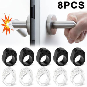 8/1Pcs Transparent Door Stops Durable Plastic Door Handle Buffer Wall Protection Anti-Collision Home Furniture Protected Pads