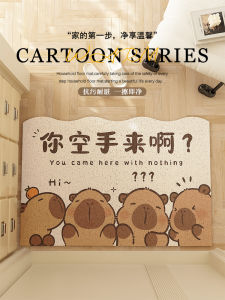 Kabibala Floor Mat Door Mat Come Empty-Handed Doorway Entrance Shoes Change Non Slip Foot Mat Special-Shaped Wire Ring