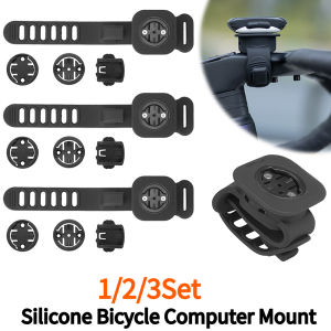 1/2/3Set Bicycle Computer Mount Shockproof Bicycle Handlebar Computer Mount Multi-Function Bike Computer Stand for MTB Road Bike
