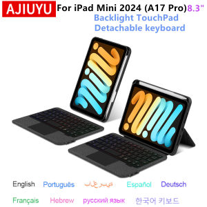 Magic Backlight Keyboard for iPad Mini 7 Case for iPad Mini 2024 A17 Pro 8.3 inch Stand Cover Smart Keyboard with Trackpad