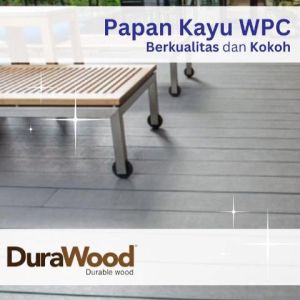 Durawood Papan Kayu Wpc Hollow Board GW007A M.black 240x13.5x2.5 Cm
