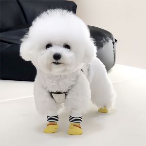 Dog Socks Non Slip Cat Feet Bichon Teddy Small Size Dogs Booties Anti-Dirty Anti-Scratch Shoes Joint Protection