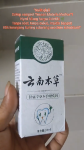 Obat Sakit Gigi Semprot Herbal Antibakteri | Pereda Nyeri Gigi Bengkak & Berlubang | Aman Dewasa & Anak