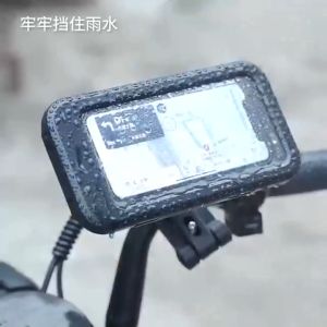 Ready Stock Waterproof Motorcycle Phone Holder Universal 360° Adjustable Bicycle Mobile Phone Mount