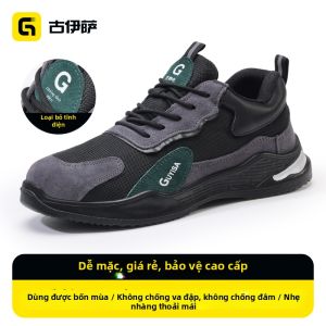 GUYISA | Giày Bảo Hộ Chống Tĩnh Điện cho Trạm Xăng Sinopec Mùa Đông Cổ Cao