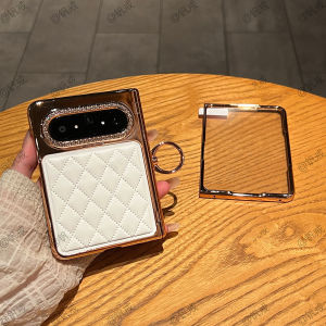 Fragrant Style Protective Phone Case With Diamond Ring Stand Integrated Cover