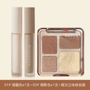 Bộ Son Lì Đa Năng Maffick Four Color Highlighting Contouring Illuminating Kit Ma Phi Ka Beauty Enhancing Face Makeup