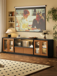 Vintage Style Small Apartment Living Room Storage TV Stand