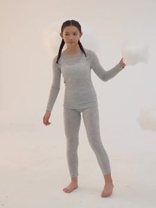 JOLLY BEAN | Wool Thermal Underwear for Girls Set