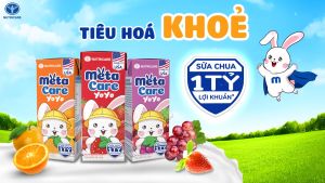 Thùng sữa vị chua MetaCare Yoyo 1 tỉ lợi khuẩn giúp bé phát triển toàn diện (110ml)