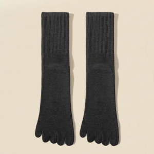 Wool Warm Five-finger Socks Comfortable Business Mens Toe Socks Sports Breathable Sweat Deodorant Solid Color Sock Male