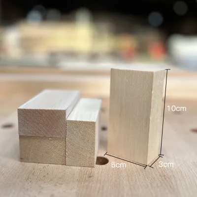 Wood Carving Practice Blocks for Beginners Children DIY Handmade Light Wood Basswood Doll Making Softwood Cubes Material
