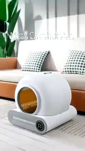 WiFi Kucing Litter Box: Kotak Sampah Kucing Otomatis dengan Pengendalian Aplikasi WiFi & LED Screen