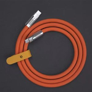 120W Cable 6A Super Fast Charge Dbl TypeC PD Liquid Silicone Cable C To C 1M 1.5M 2M