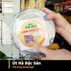 Kẹo Cu Đơ Hà Tĩnh Nam Cầu Phủ HỘP NHỰA 5 Miếng Thơm Ngon Loại Đăc Biệt - Út Hà Đặc Sản