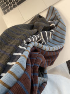 Japanese Style Color Block Stripe T-Shirt