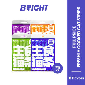 Cerah/bertumbuh-tumbuhan Kucing Essentials Makanan Kucing Stick Wetfood Kucing Tuna Cat Strips (12gx7 Pouches)