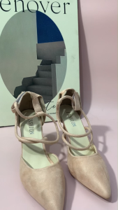 2025 Korean Fashion Sandals with Heels for Women Formal Pointed Toe Elegant Stiletto Sandals