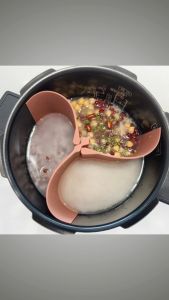 " Silicone Baby Food Rice Cooker Divider Electric Rice Cooker 6-10 Person Rice Cooker Sharing Compartment Cuckoo Kuchen Compatible Orange Brick 1 Piece"