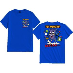 kaos baju anak TOR MONITOR KETUA cewek cowok gambar depan belakang 1-10