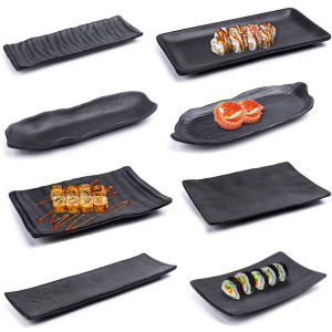 Heat-resistant Square Melamine Tray Black