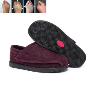 Autumn Winter Women or Mens Diabetic Shoes with Adjustable ClosuresComfortable No-Slip Wide Width Shoes for Edema Swollen Feet Elderly Walking Shoes Size 35-49