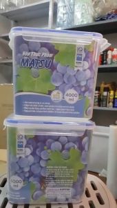 Hộp Nhựa Chữ Nhật Đựng Thực phẩm  4000ml (21 x 16 x 19 cm) No.441 Matsu Của Duy Tân HONEYSHOP86.