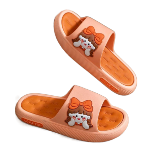 Womens Summer Bathroom Indoor Thick Bottom Slip-resistant Anti-odor Silent Walking Shoes Cartoon Korean Style Flat Heel