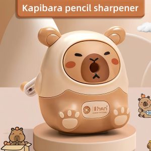 Kapipala Pencil Sharpener Kawaii Hand-crank Mechanical Automatic Pencil Adjustable Thickness Korean Stationery Cultural Supplies