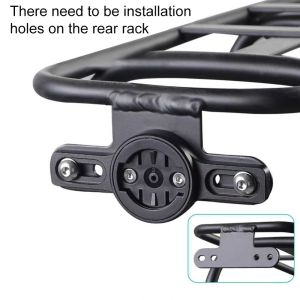 Bicycle Rear Rack Tail Light Bracket Compatible with Garmin Varia Radar Taillight Magene L508 Taillight IGPSPORT SR30 Taillight