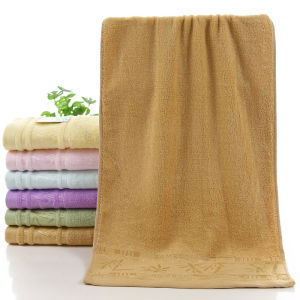 2pcs Bamboo Fiber Towels Sets 34x74cm 70x140cm Home Bath Towels Adults Face Towel Thick Absorbent Luxury Bathroom Gift Towels