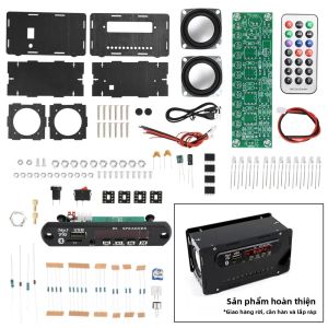 Bộ Radio FM Kép Kênh Bluetooth 5.0 Loa Card-Slot Hệ Thống Âm Thanh Tự Làm Công Suất 3W*2 Khe Cắm Thẻ USB SD Tương Thích