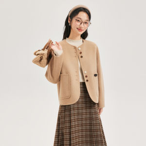 MOVK | Áo Khoác Lông Cừu Đôi Mặt Elegent Dành Cho Phụ Nữ