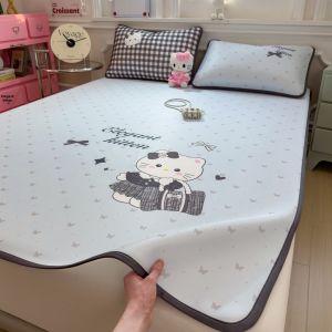 NAIYOUCHENG | Cartoon Soft Machine Washable Ice Silk Summer Air Conditioning Mat