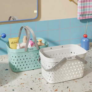 Hand-held Plastics Bath Basket