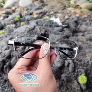 PORCHE6003 - Kacamata Minus Photo cromik Pria Model Police Fashion Pilot Bahan Full Besi Titanium