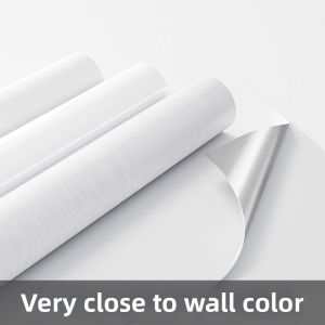 O Margo | Pure White Self-Adhesive Waterproof Moisture-Proof No Formaldehyde Wallpaper