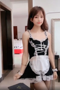 ชุดคอสเพลย์เซ็กซี่แม่บ้าน รุ่น SE71 ชุดเมดแม่บ้าน ราคาส่ง ใหม่เชือกสายไขว้ ชุดนอนไม่ได้นอน