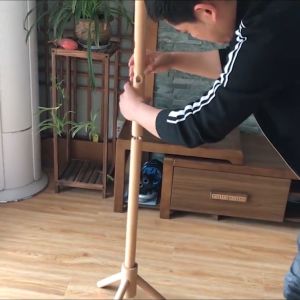 PHNANSOW Solid Wood Coat Rack Stand for multipurpose hanging bag coat in bedroom or living room 175cm(Solid wood covered with film)