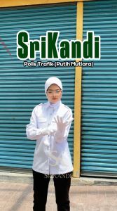 TudungSiComel Tudung Srikandi PUTIH - Polis Trafik (Putih Mutiara/Putih Nila)