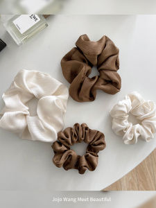 Jojo Wang Meet Beautiful Satin Hair Accessories Original Design Non-Tessellated Hair Rope Simple Korean INS Style