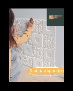 Paket 10 Lembar Wallpaper Dinding Foam 70 x 70 cm Timbul 3D CLASSIC BRICK