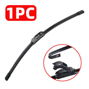 PINMOAP 1PC Universal Natural Rubber Strip Wiper 13"-30" Fit For J/U Hook Car Front Windshield Wiper Long Service Life Auto Part
