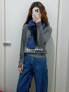 Couples Long Sleeve round Neck Knitted Sweater Big Eyes Design Sweet Style Womens Fashion U Home Diary Brand Winter Collection